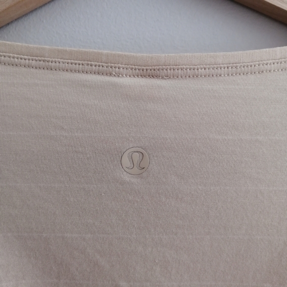 Lululemon Back in Action Short Sleeve Pima Cotton T-Shirt Stripe Prosecco Size 8 - Picture 11 of 15
